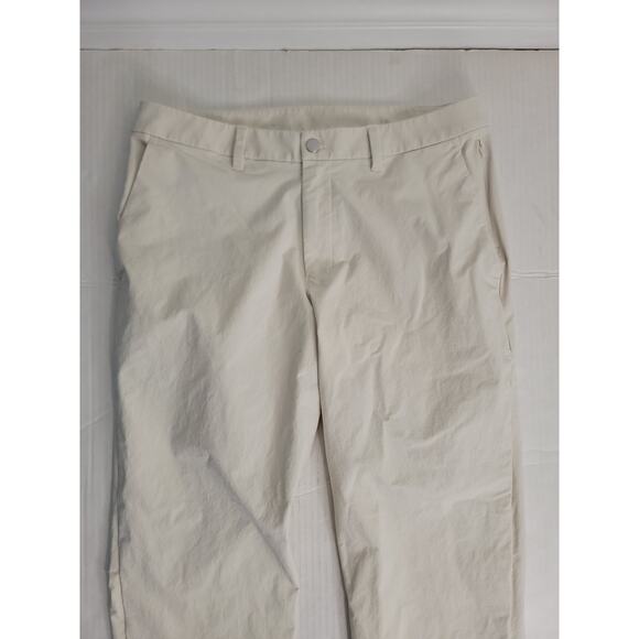 Lululemon Pants Men’s 34 ABC Classic Fit Trouser Cream 31" Inseam M5AX5S - Picture 3 of 9
